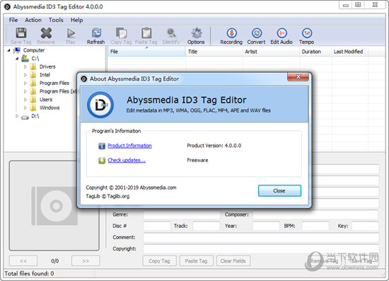 Abyssmedia ID3 Tag Editor