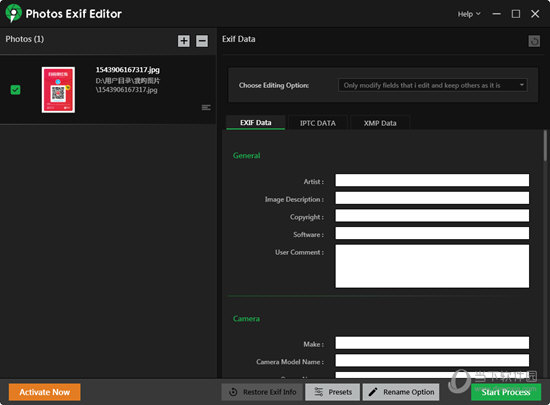 Photos Exif Editor