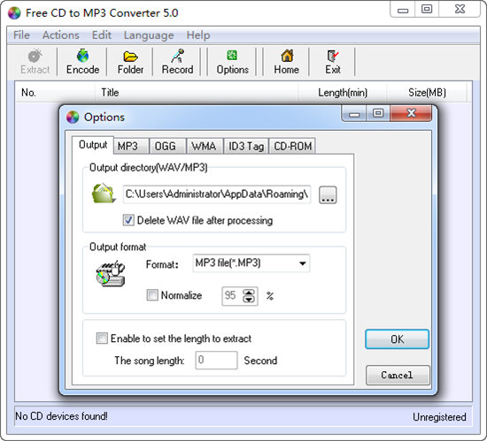 Free CD to MP3 Converter