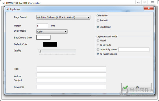 DWG DXF to PDF Converter