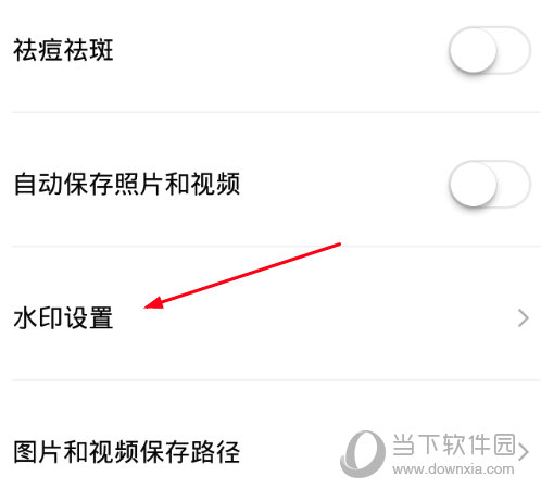 选择“水印设置”选项
