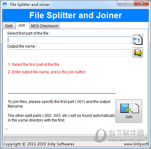 File Splitter and Joiner