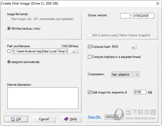 Create Disk Image
