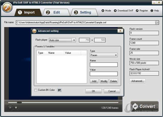 iPixSoft SWF to HTML5 Converter