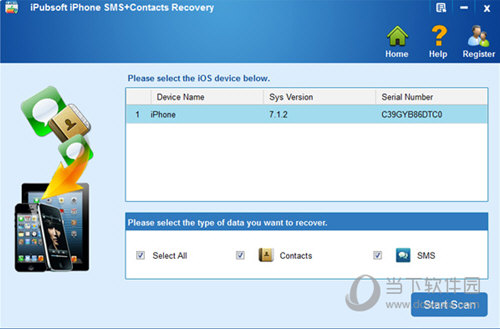 iPubsoft iPhone SMS Contacts Recovery下载|iPubsoft iPhone SMS Contacts Recovery(苹果数据恢复软件) V2.0.41 官方版下载
