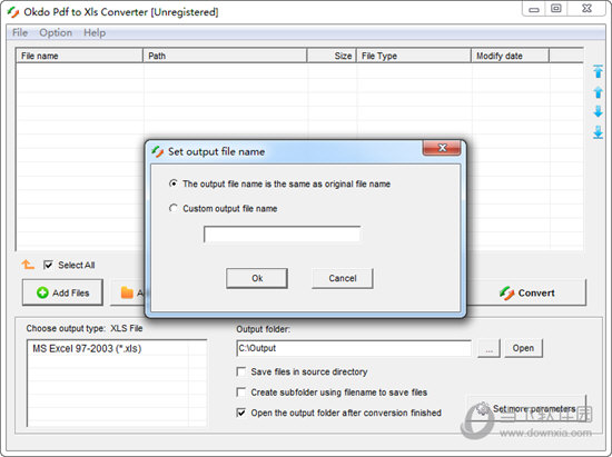 Okdo Pdf to Xls Converter