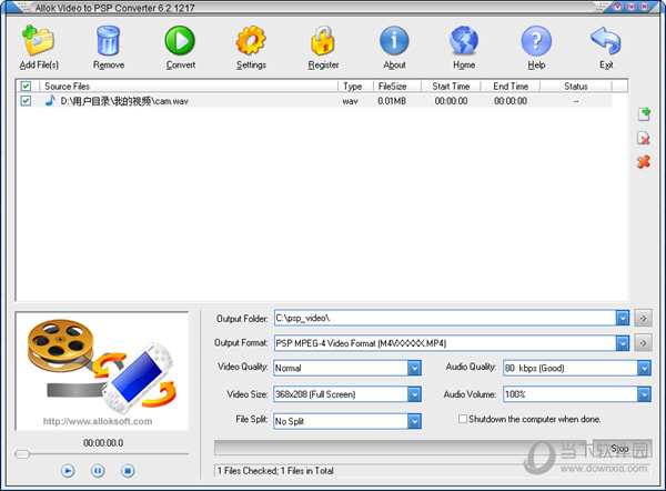 Allok Video to PSP Converter