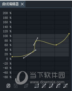 曲线编辑器支持多段贝塞尔曲线