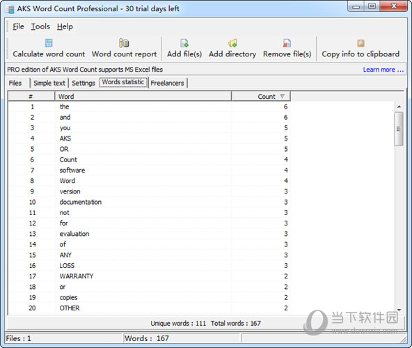 AKS Word Count Pro