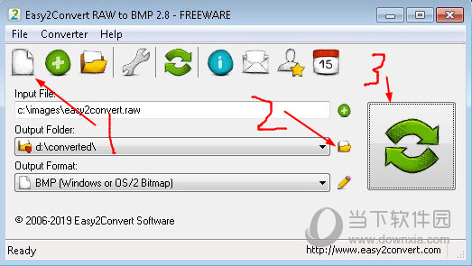 Easy2Convert RAW to BMP