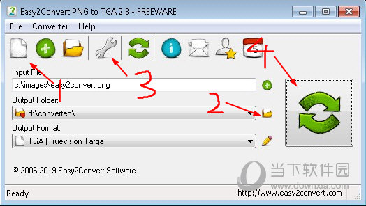 Easy2Convert PNG to TGA使用说明