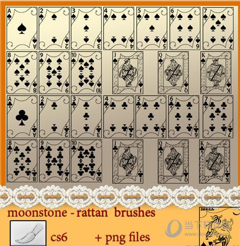 扑克牌笔刷素材 v1.0 免费版[安全工具]