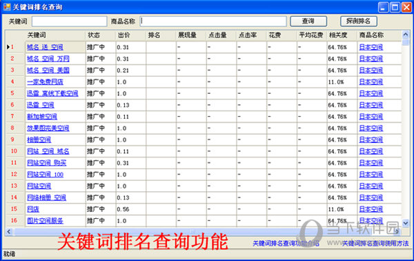 查询关键词排名