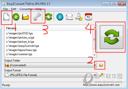 Easy2Convert TGA to JPG PRO