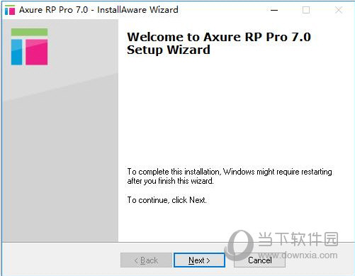 知识兔双击“AxureRP-Pro-Setup.exe”开始安装知识兔点击next