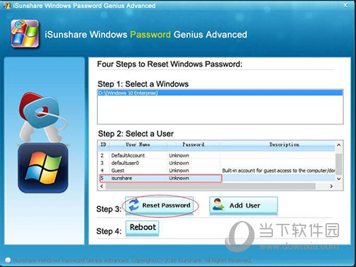 iSunshare Windows Password Genius