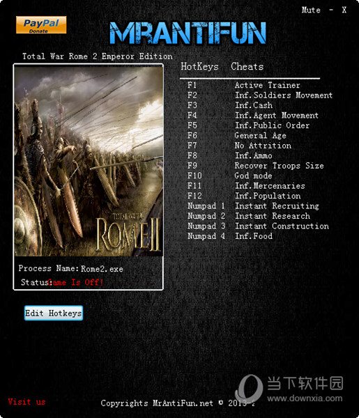 全面战争罗马2帝皇版修改器