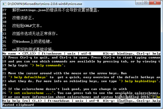 Micro editor