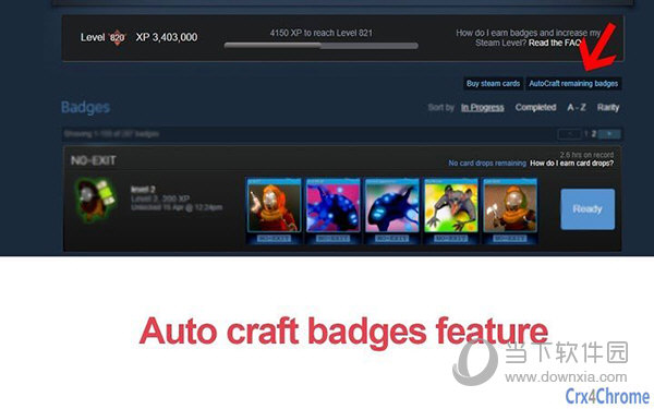 Autocraft Steam Cards