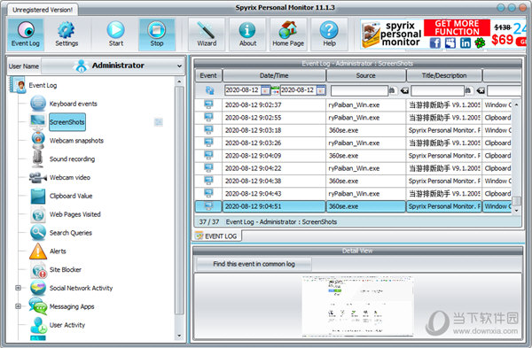 Spyrix Personal Monitor