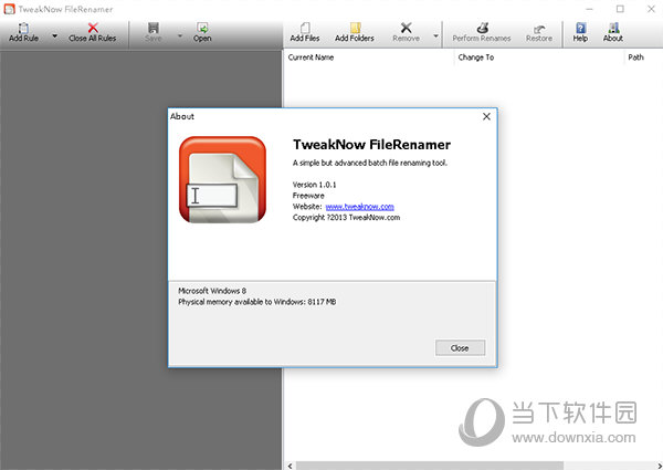 TweakNow FileRenamer