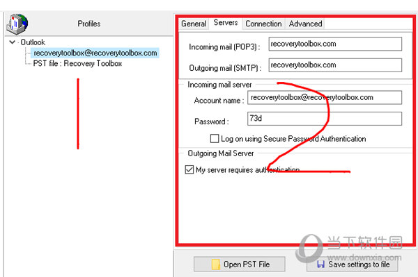 Recovery Toolbox for Outlook Password