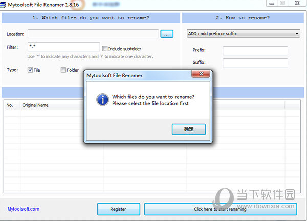 Mytoolsoft File Renamer