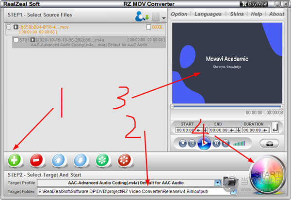 RZ MOV Converter