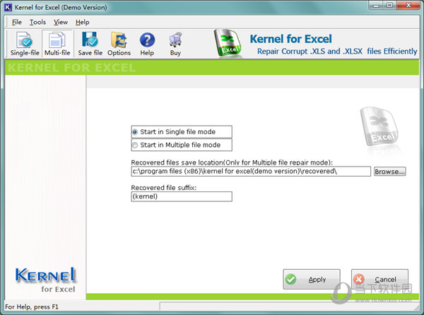 Kernel Recovery for Excel