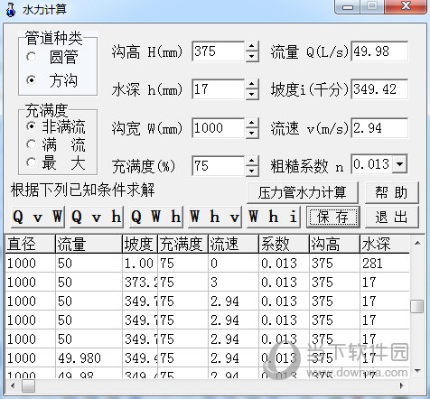 水力计算