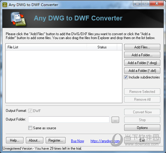 Any DWG to DWF Converter