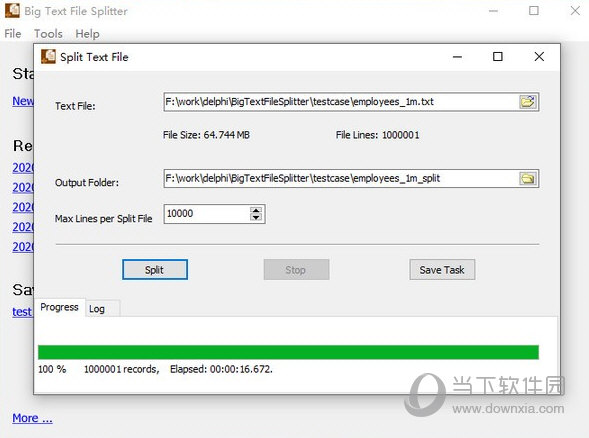 Big Text File Splitter