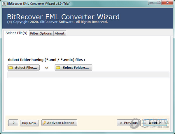 BitRecover EML Converter Wizard