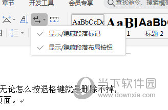显示隐藏段落标记