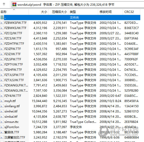 office字体库完整版 +60 官方最新版