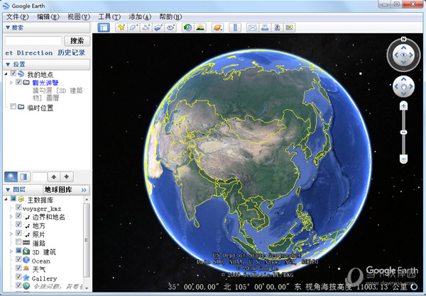 谷歌三维地图卫星地图实景地图