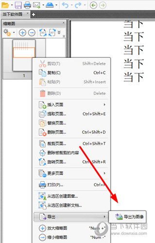 选择“导出为图像”