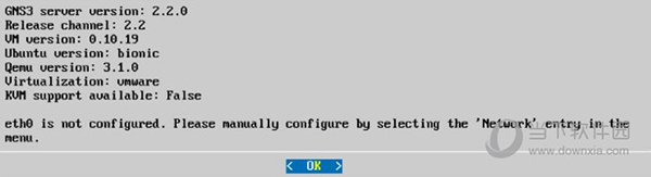 GNS3 VM workstation