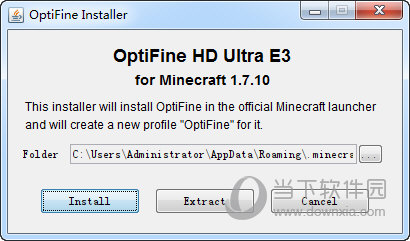 安装OptiFine