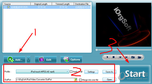 iOrgSoft iPod Video Converter