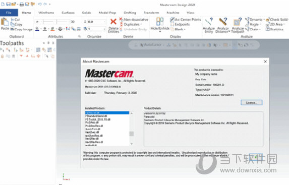 Mastercam2021正式破解版