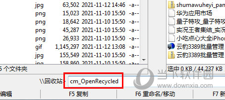 打开回收站
