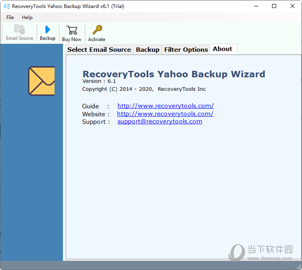 Recovery Yahoo Backup Wizard