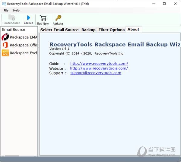 Rackspace Email Backup Wizard
