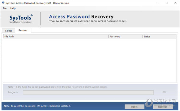 SysTools Access Password Recovery