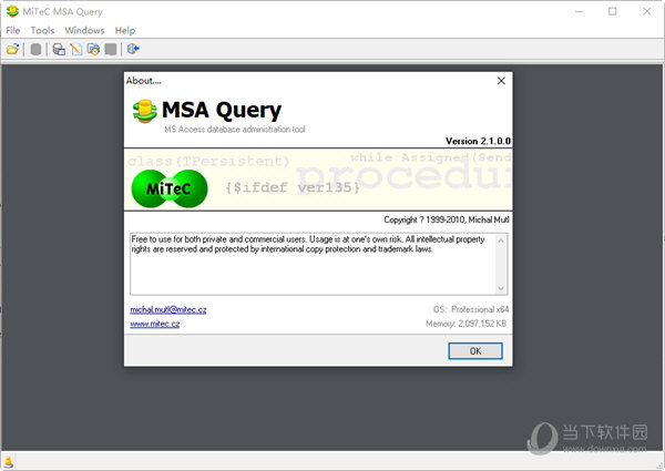MiTeC MSA Query