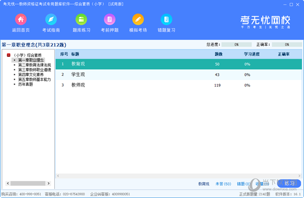 考无忧教师资格证考试专用题库
