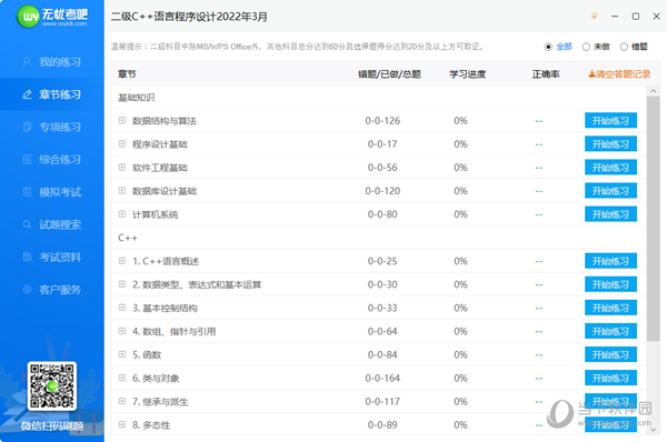 无忧考吧计算机二级题库C++版