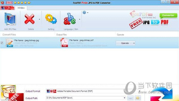 FoxPDF Free JPG to PDF Converter