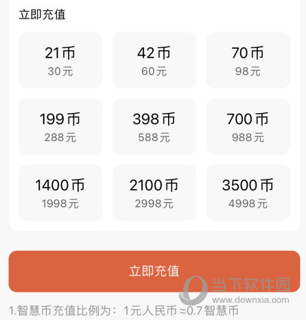 查看金币和人民币的比例